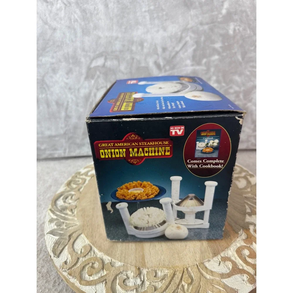 Great American Steakhouse Onion Machine TeleBrands Vintage As Seen On TV White